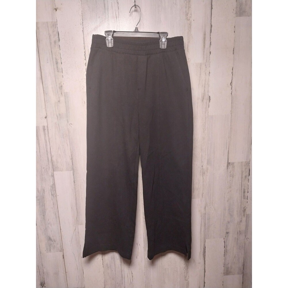 Old Navy Active Women's Medium Petite High Rise Wide Leg Pants Black